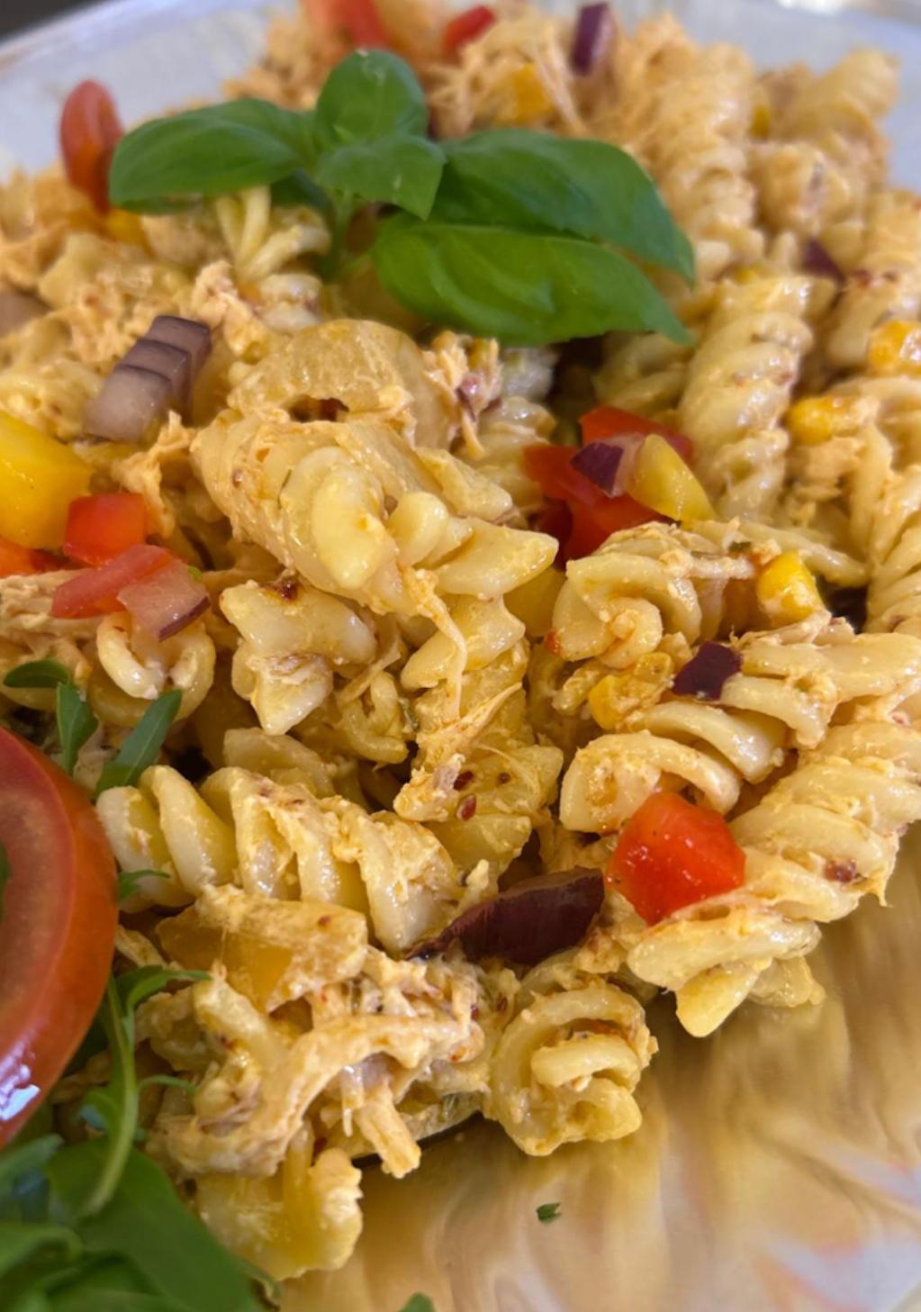 Italian style fusilli pasta