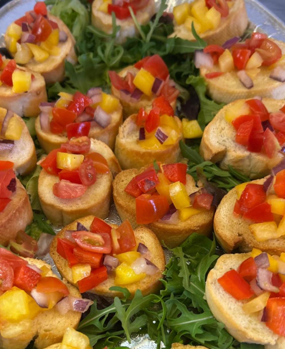 Italian favourite veggie bruschetta